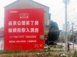 彬州墙体广告在乡镇、农村市场的媒体优势
