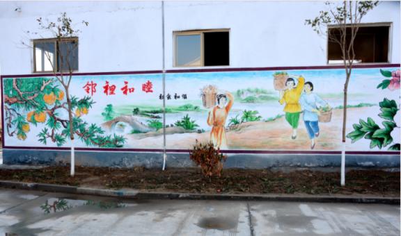 彬州乡镇文化墙 乡风文明焕发新活力